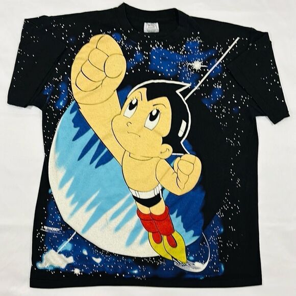 Astro Boy All Over Print Modern Day Bootleg Short Sleeve Tee - Picture 2 of 8